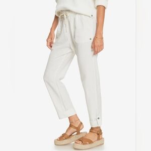 ROXY White Ivory Jogger Pants Size Small